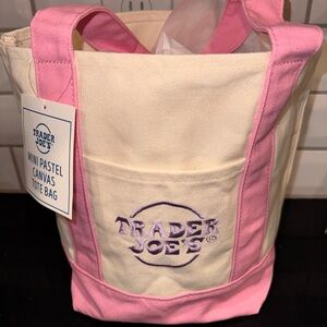 Mini Pastel Trader Joe's Canvas Tote Bag - 2026